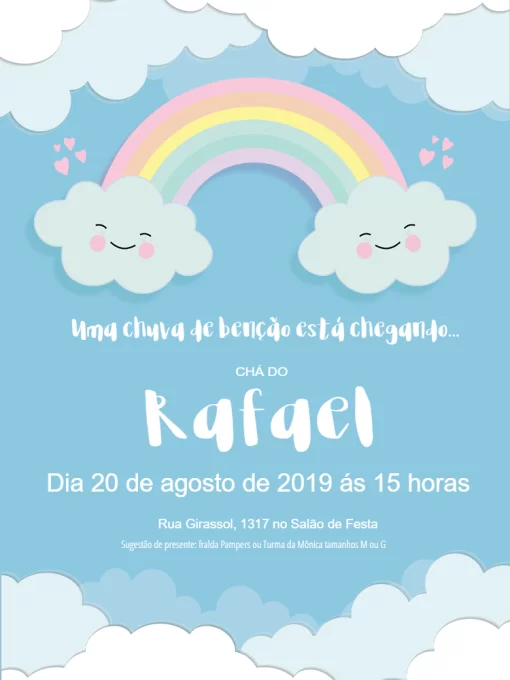 Guia Completo de Sabores de Bolo para Chá de Bebê Tema Nuvem