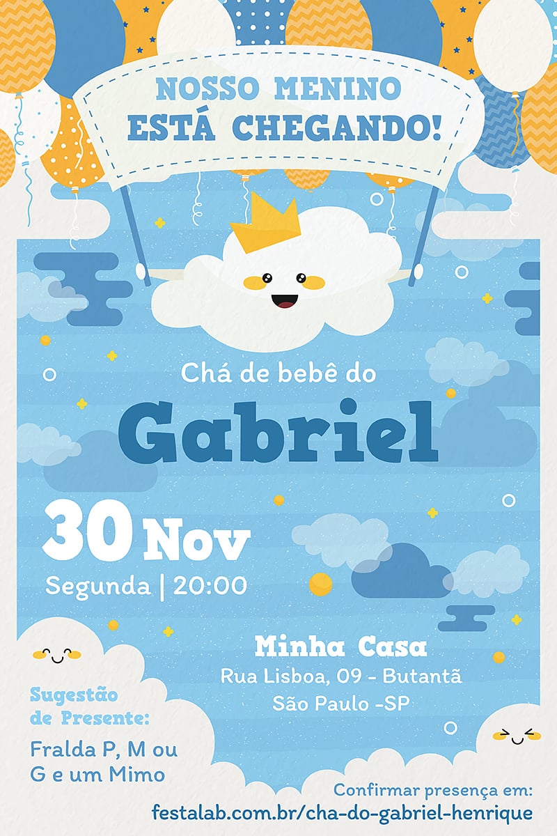 Chá Revelação Tema Nuvem: Ideias Criativas para Anunciar o Sexo do Bebê