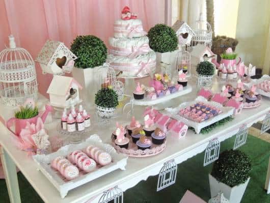 cha de bebe passarinho