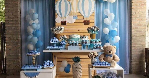 ideias decoração chá de fraldas simples e criativas