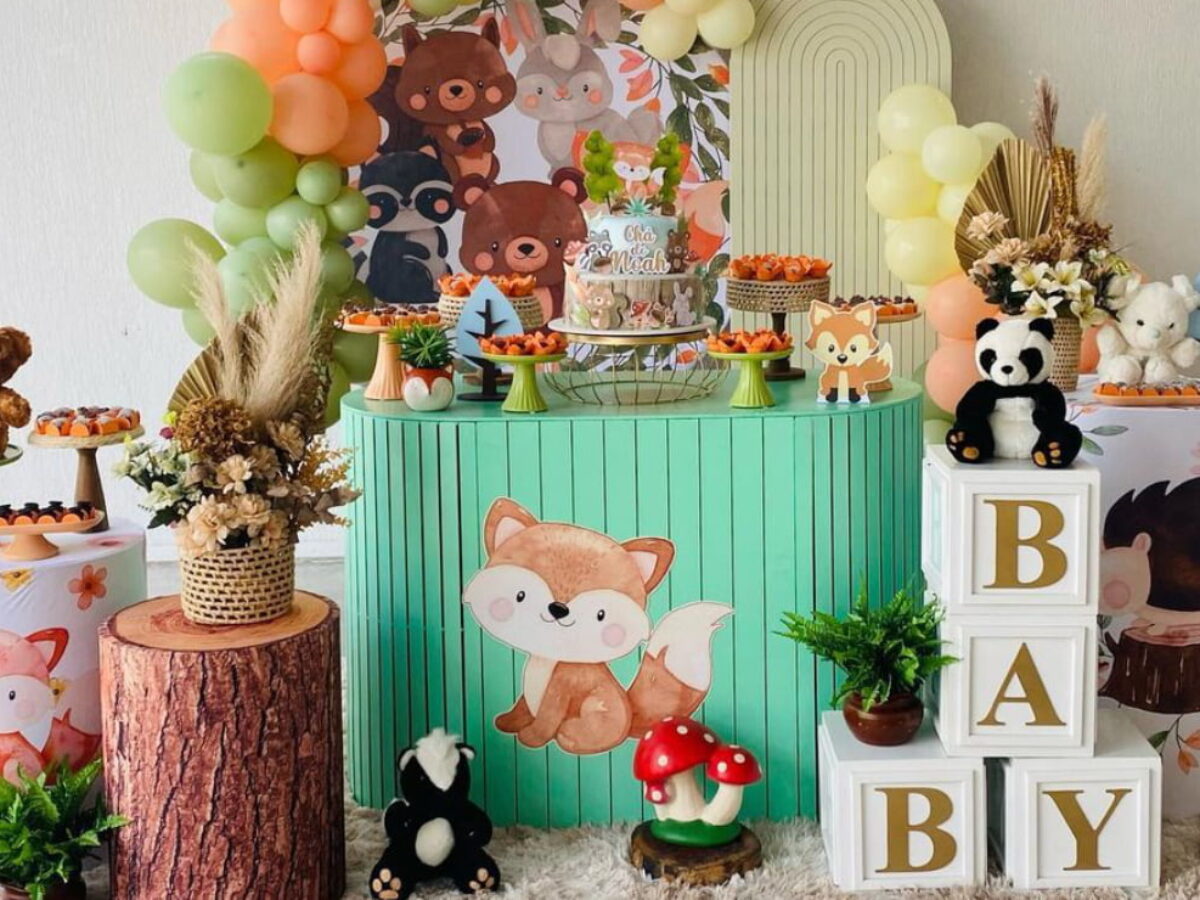 como economizar na decoração cha de fralda menino