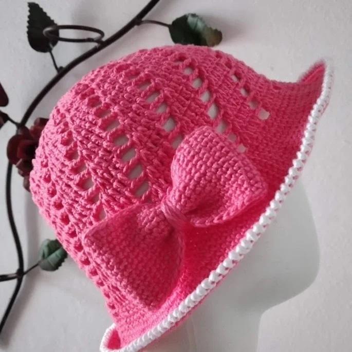 chapeu de croche infantil