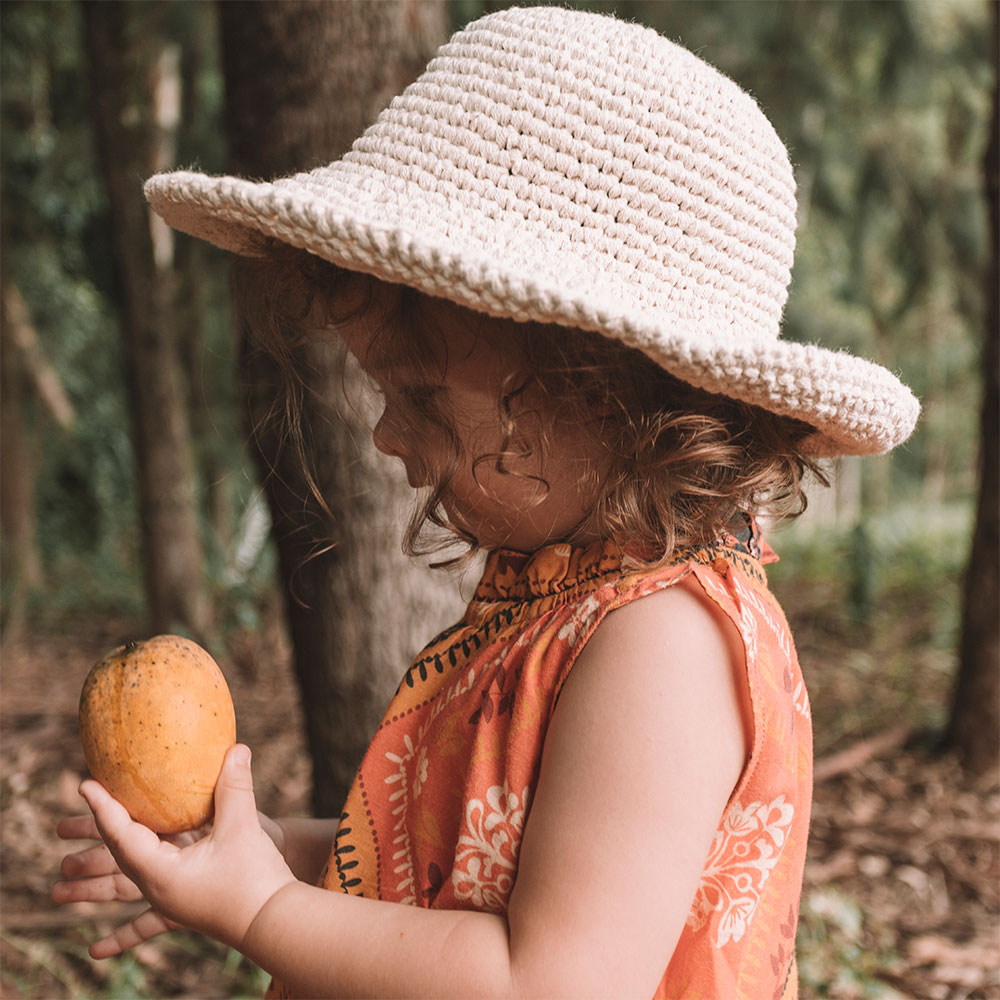 chapeu de croche infantil