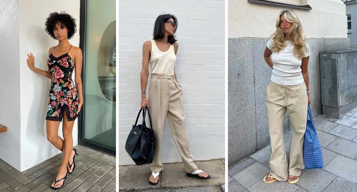 evitar erros ao usar chinelo na moda