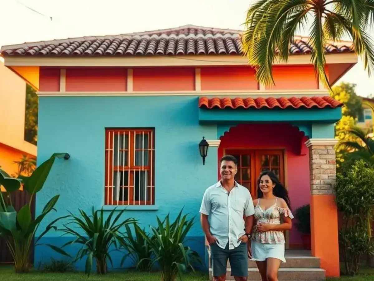 cores de casas por fora