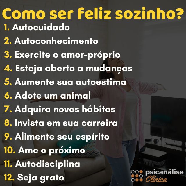 como ser feliz sozinha