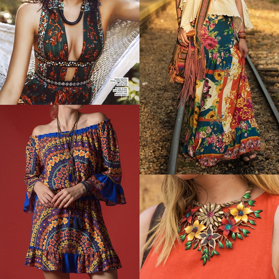 combinar floral grande com floral pequeno