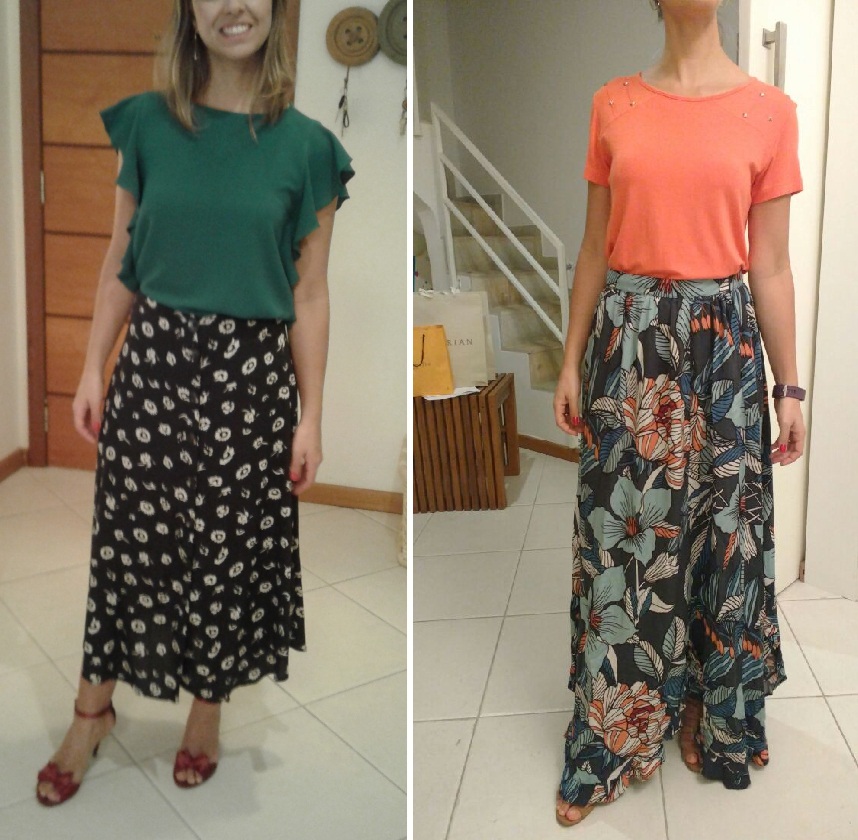 Como combinar estampas florais de diferentes tamanhos