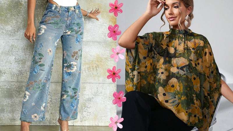 combinar floral grande com floral pequeno