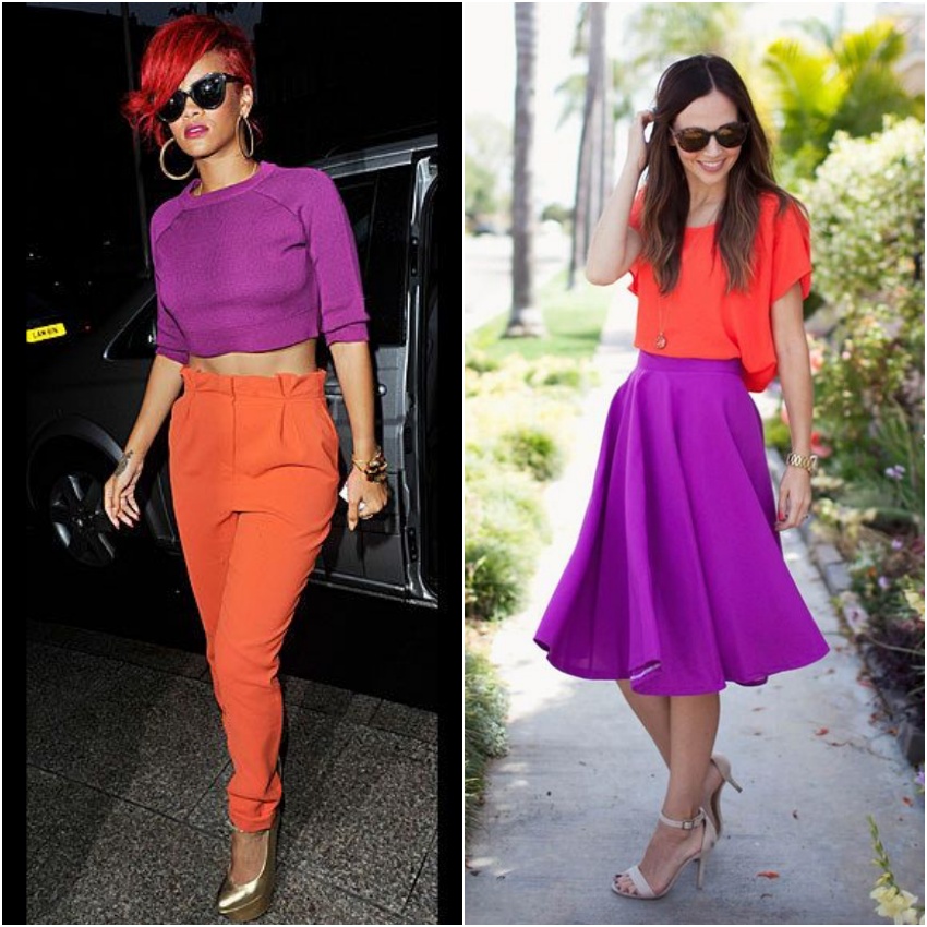 Color Block: Guia Completo para Combinar Laranja e Roxo
