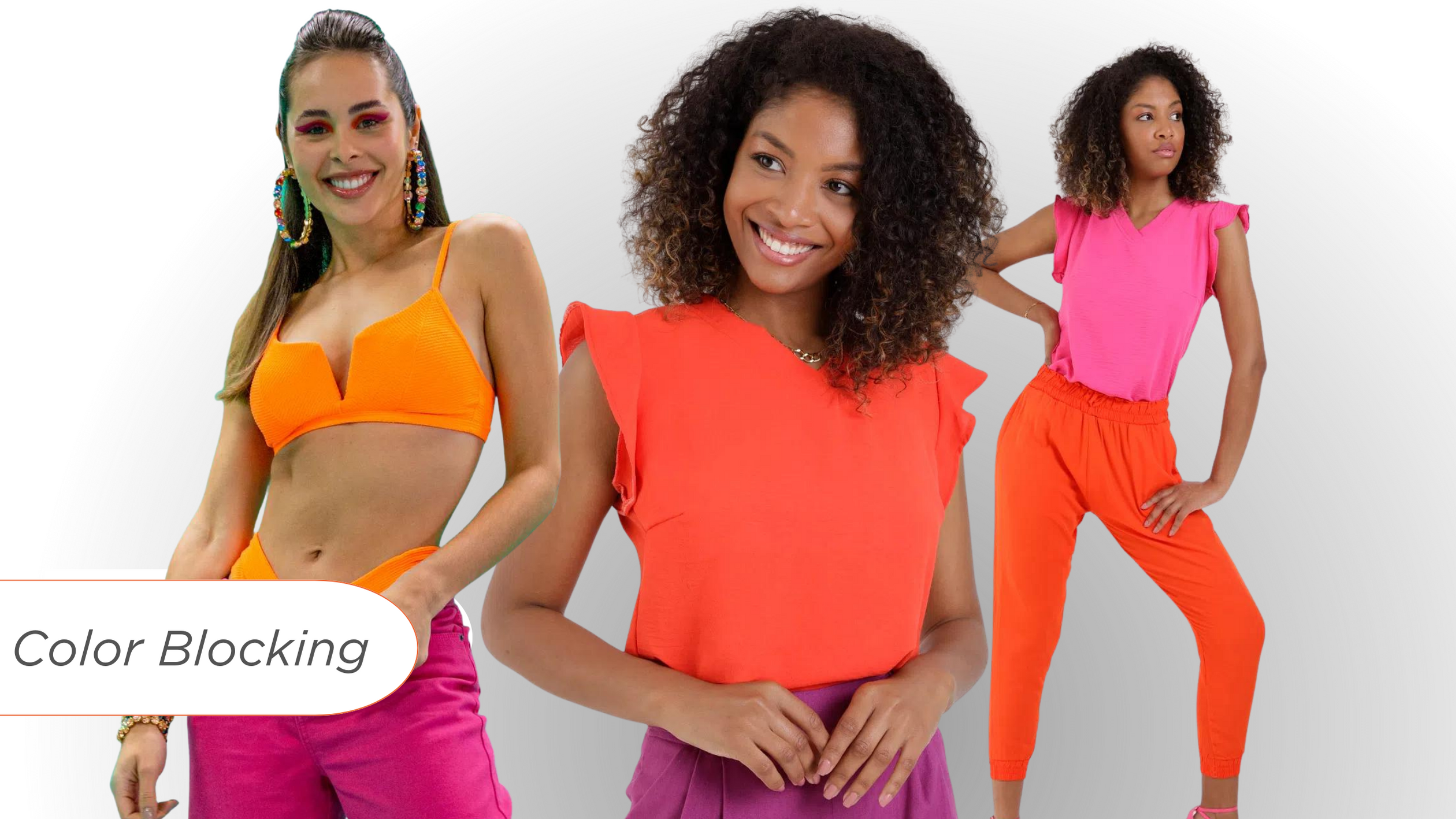Como combinar laranja e roxo em looks ousados