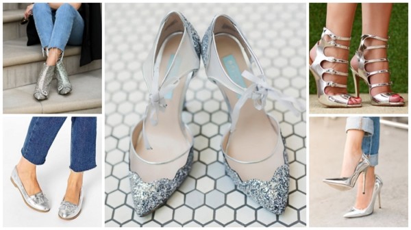 combinar sapatos metalizados com roupas casuais