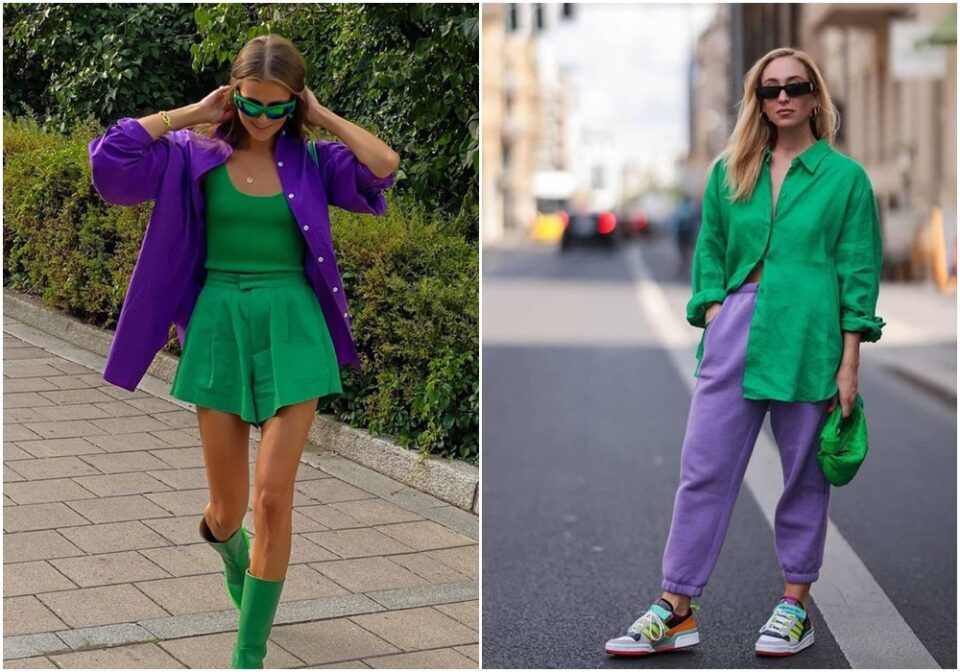 Guia Completo: Como Usar o Color Block Verde e Lilás com Estilo