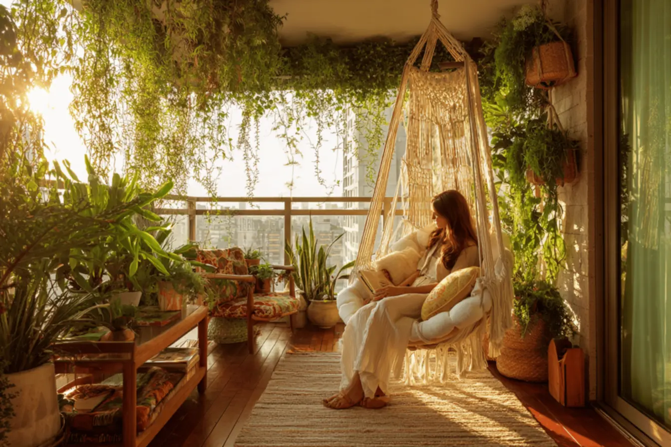 Como criar um espaço de relaxamento na varanda