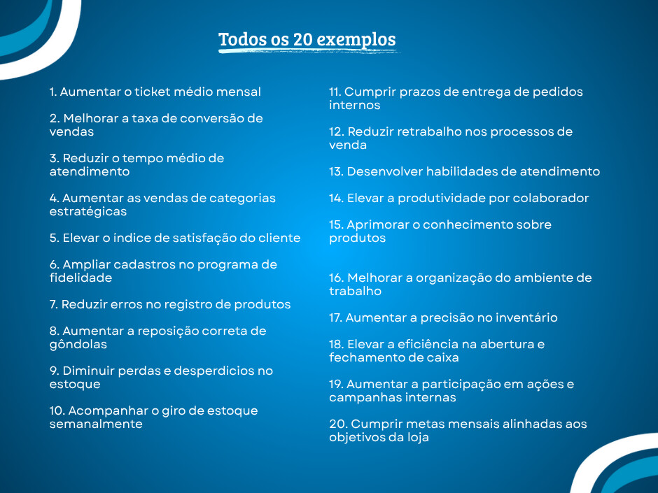 metas SMART para o ano novo