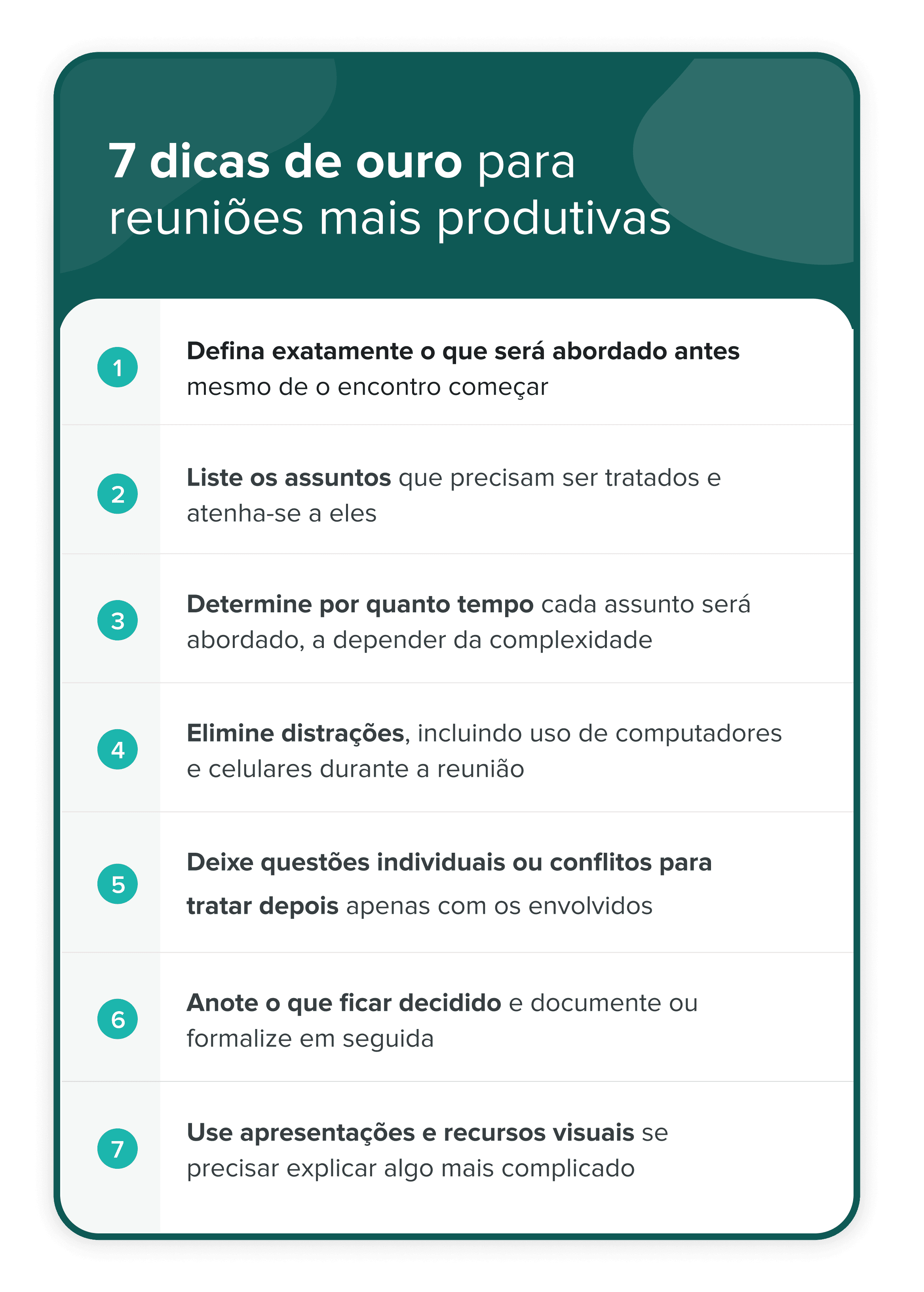técnicas de organização de metas