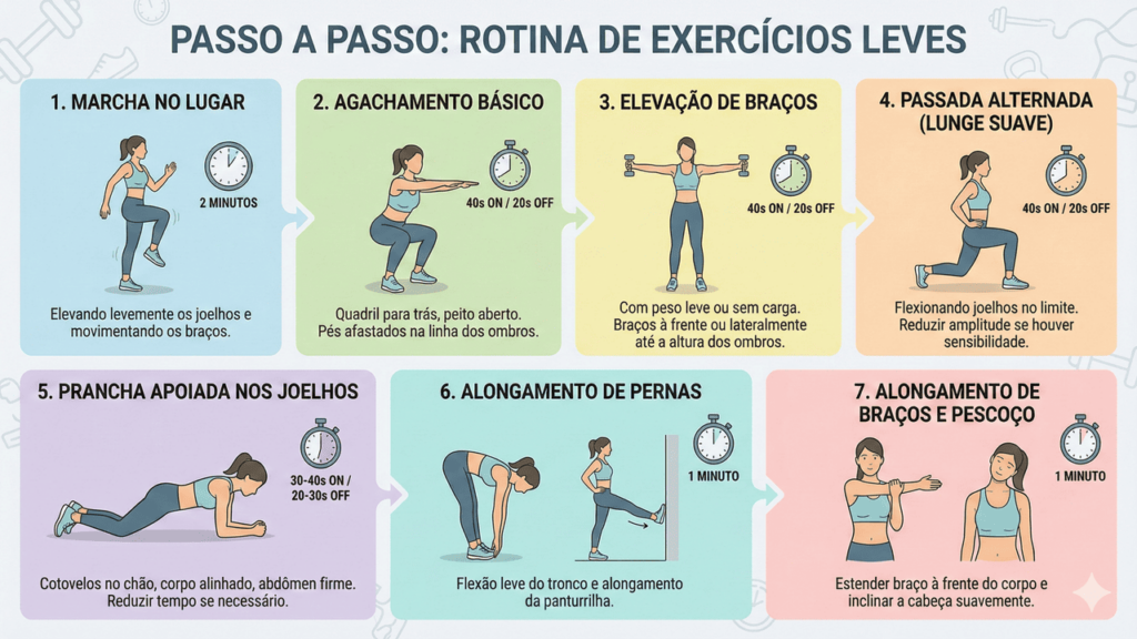 Como criar uma rotina de exercícios matinais rápidos