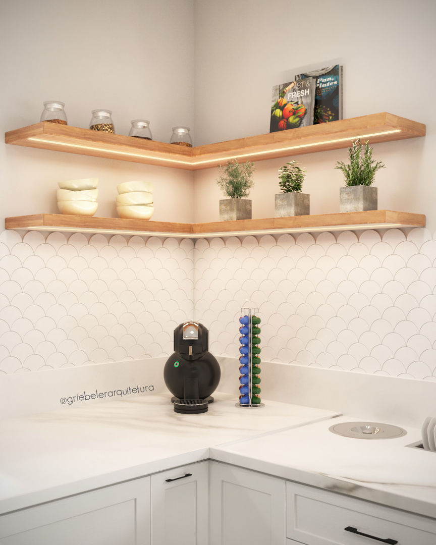 Tendências em decoração de cozinhas com foco em prateleiras