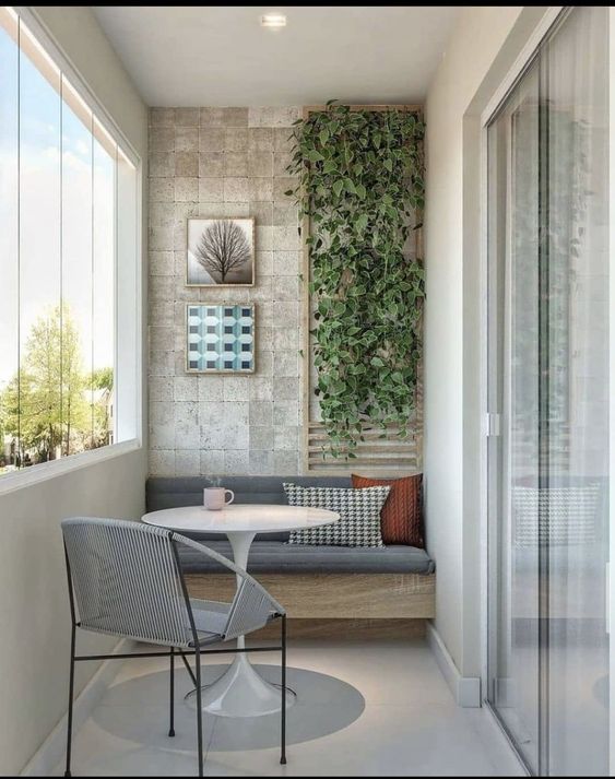 Como decorar varanda fechada com cortina de vidro