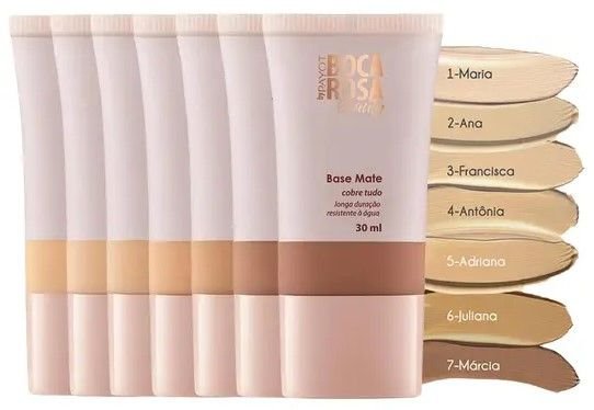 teste de tom de pele para base