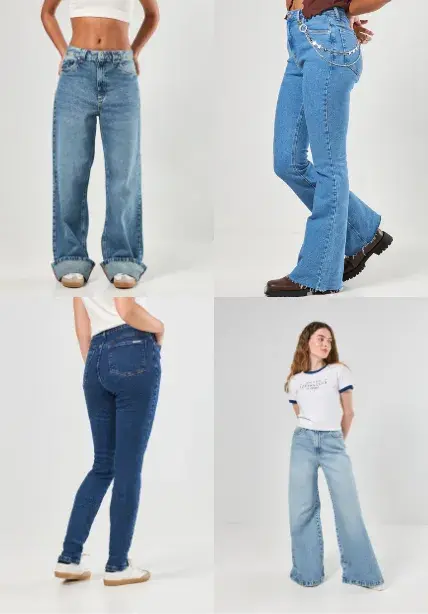 calça jeans que valoriza a silhueta