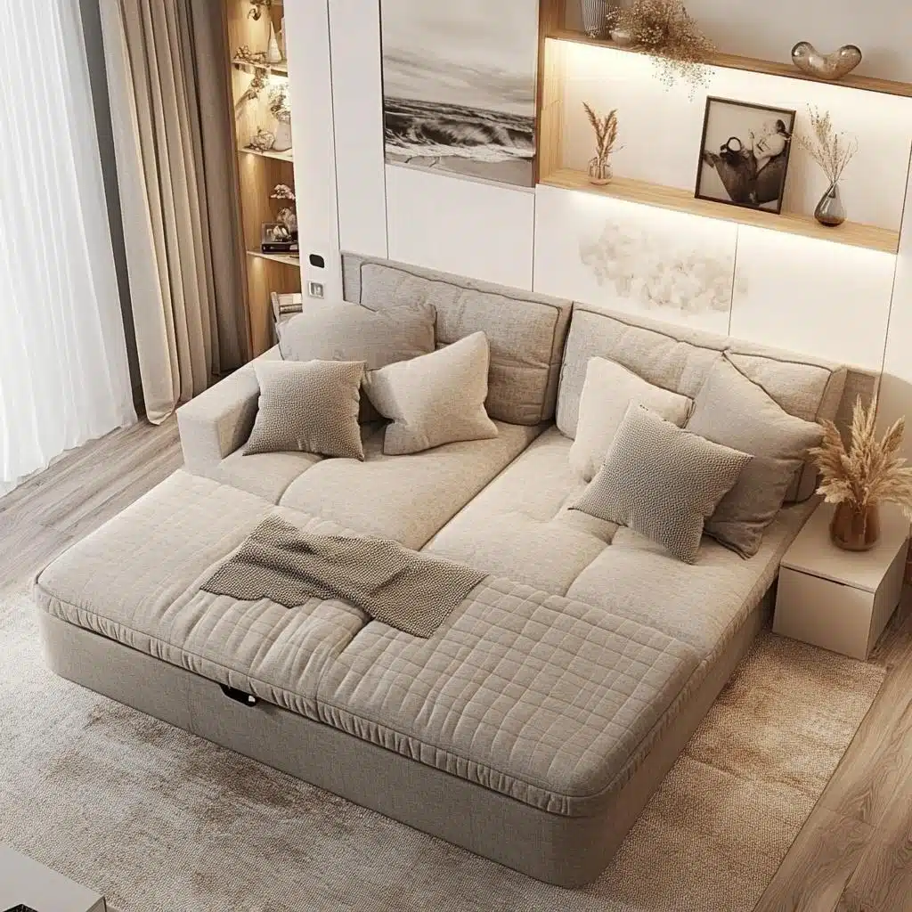 tipos de sofá-cama com molas ensacadas