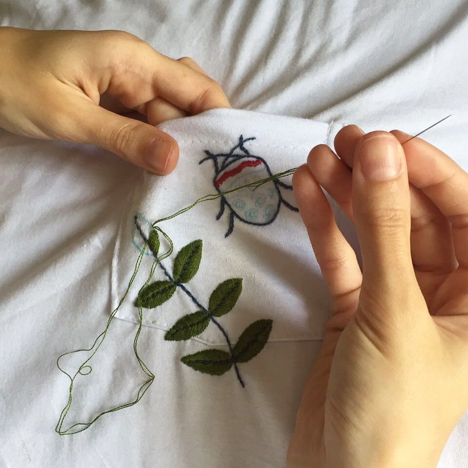 acabamento de bordado invisível