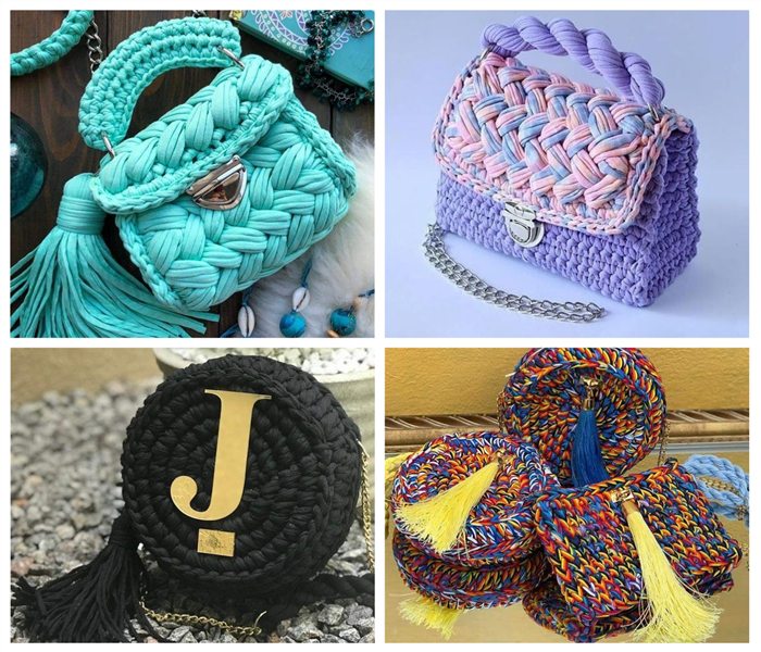 Como fazer bolsas de crochê modernas