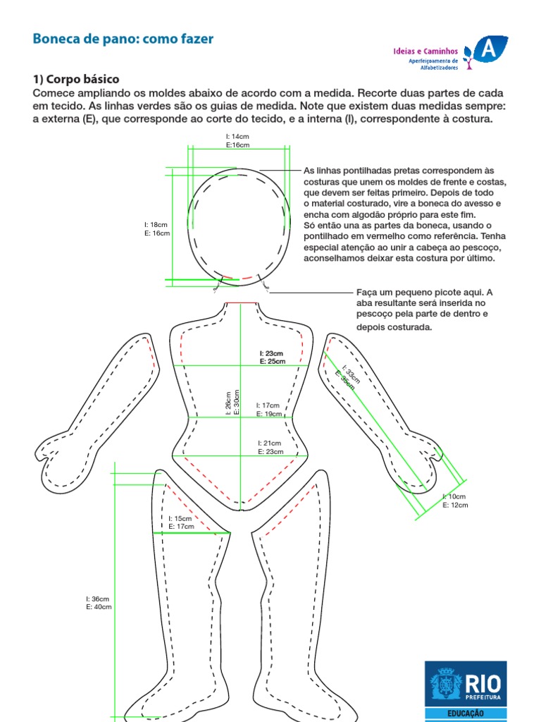 Personalizando Bonecas de Pano: Rosto