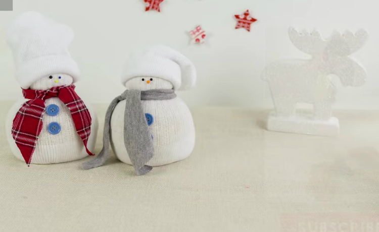 Outros Modelos de Bonecos de Neve DIY para o Natal