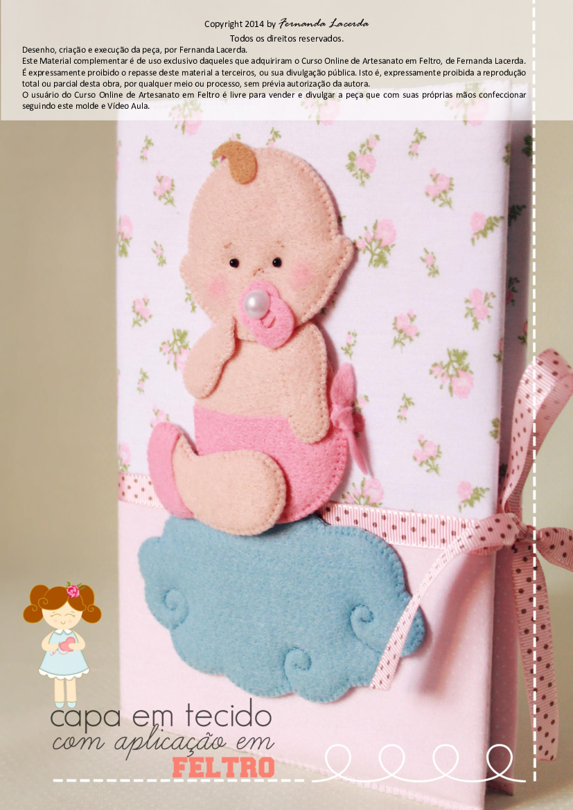 Como fazer capa de caderneta de vacinação em feltro