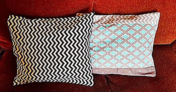 DIY almofada decorativa sem máquina de costura