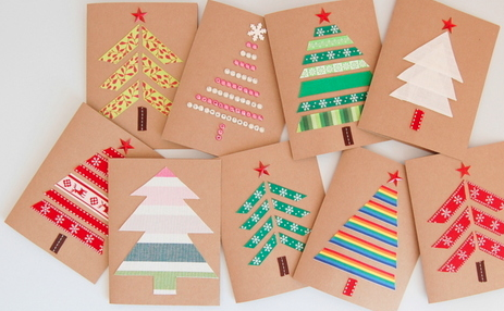 como fazer cartões de natal com crianças passo a passo