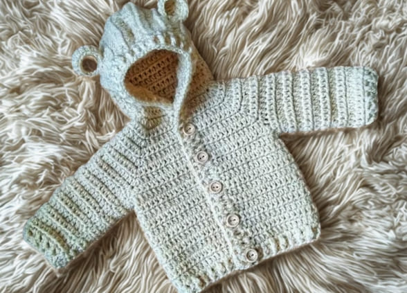 como fazer casaquinho de croche para bebe