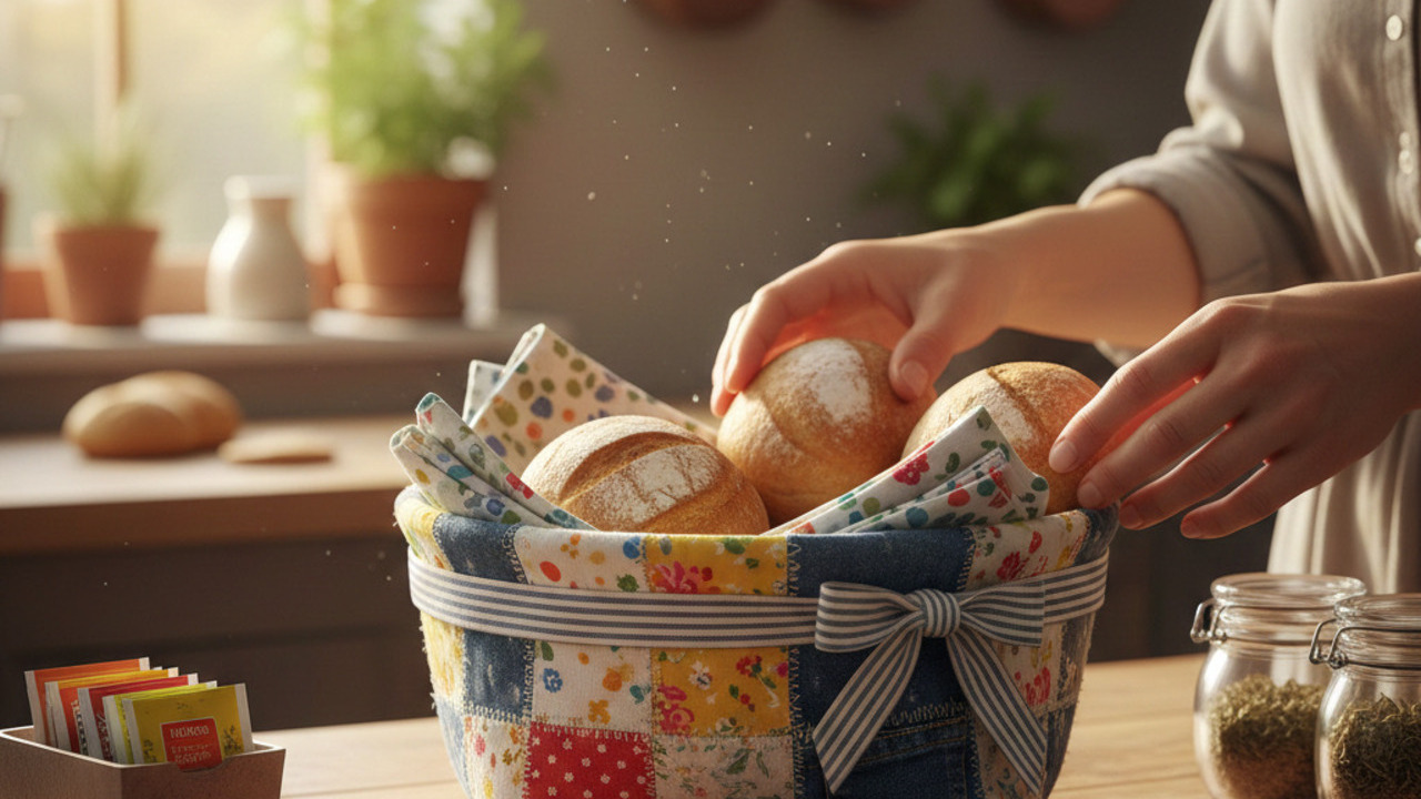 Como fazer cestas de pão com camisas velhas