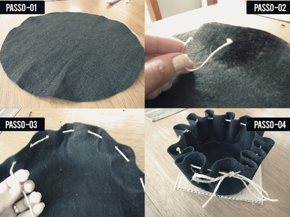 aproveitar retalhos para cestos organizadores