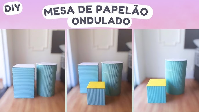 Como fazer decoração de festa infantil com papelão
