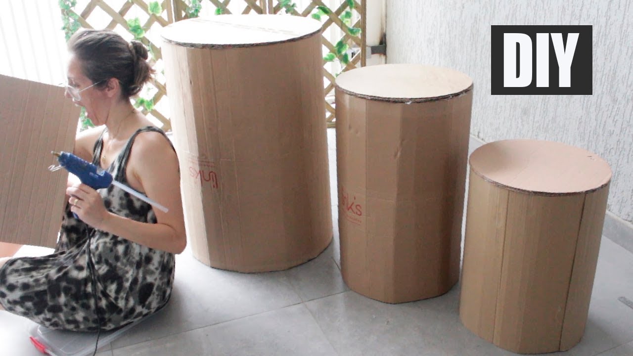 Como fazer decoração de festa infantil com papelão