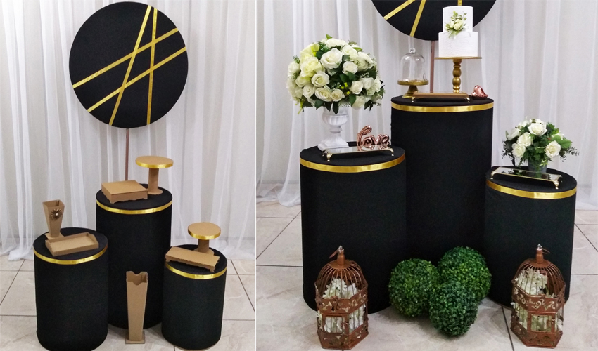 Como fazer decoração de festa infantil com papelão