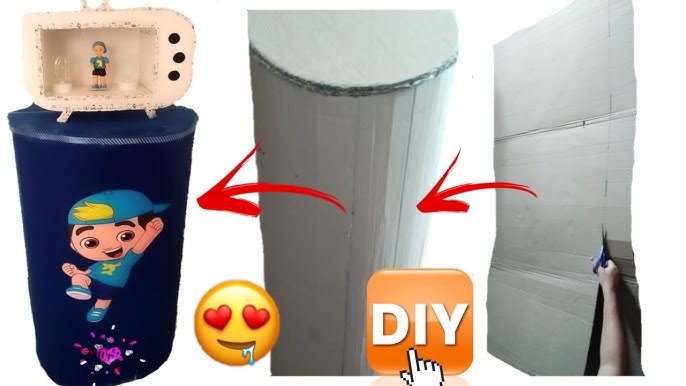 Como fazer decoração de festa infantil com papelão