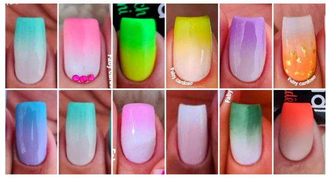 Como fazer degradê nas unhas com esponja