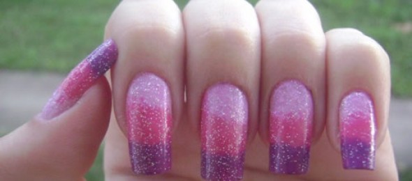 como fazer degradê de unhas com esponja