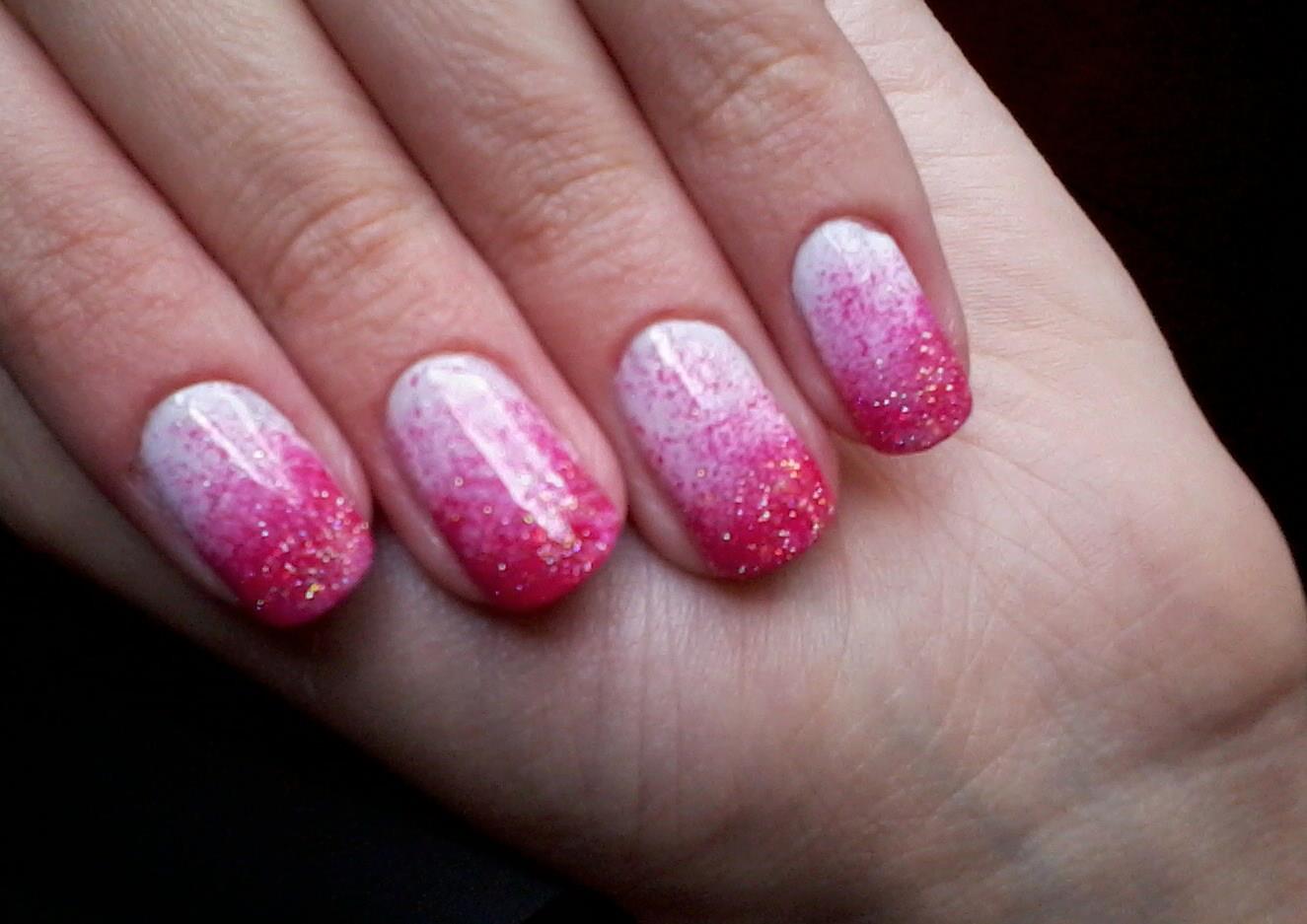 tutorial unhas degradê esponja