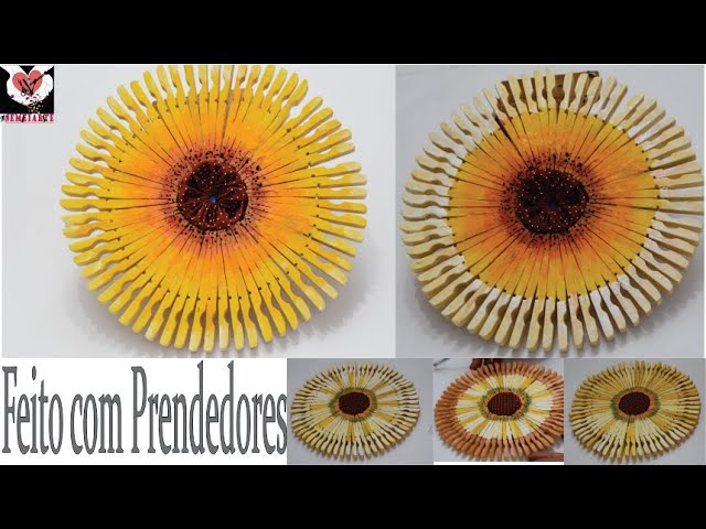 Como fazer descanso de panela com prendedor de madeira