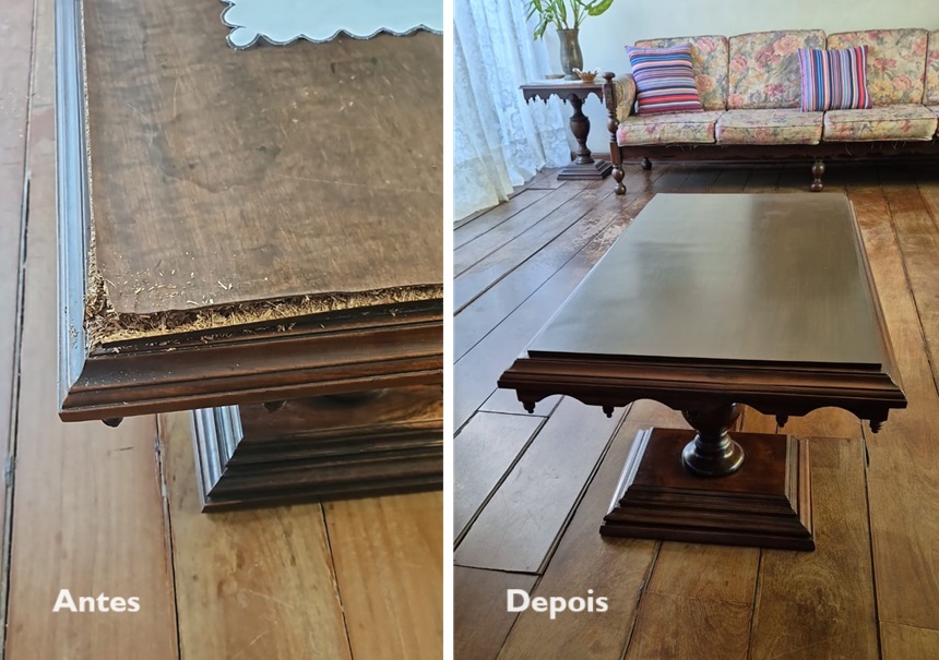 clarear madeira envelhecida