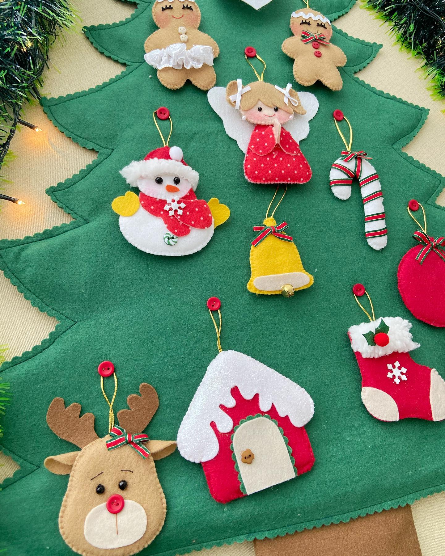 Como fazer enfeite de Natal de feltro para árvore