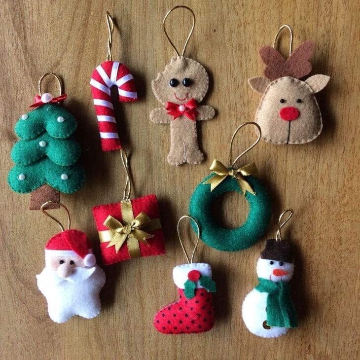 Onde Encontrar os Melhores Moldes de Feltro para Enfeites de Natal Gratuitos