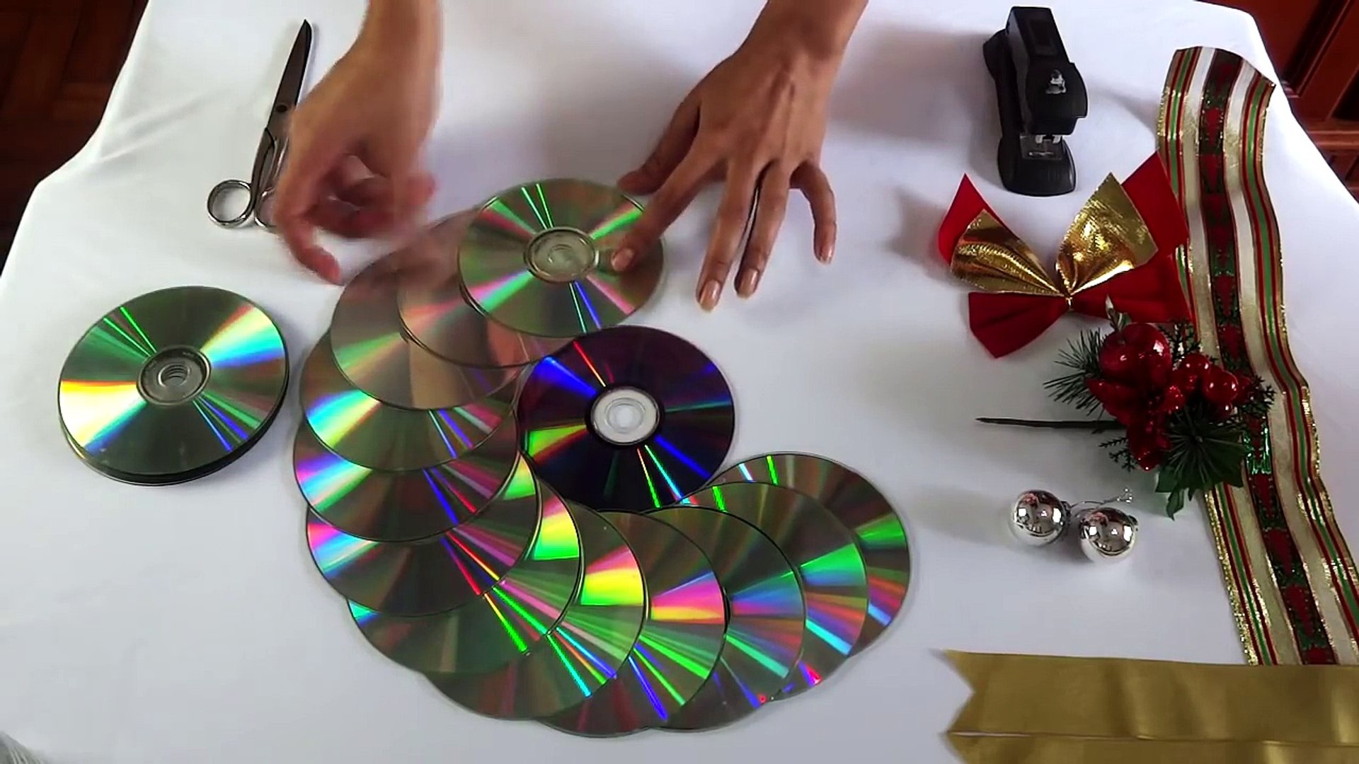 artesanato sustentável com CDs