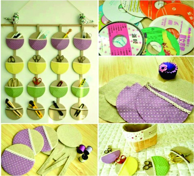 ideias criativas para reciclar CDs