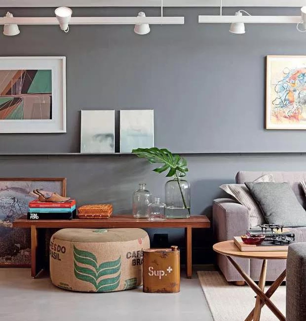 luminária de trilho industrial caseira